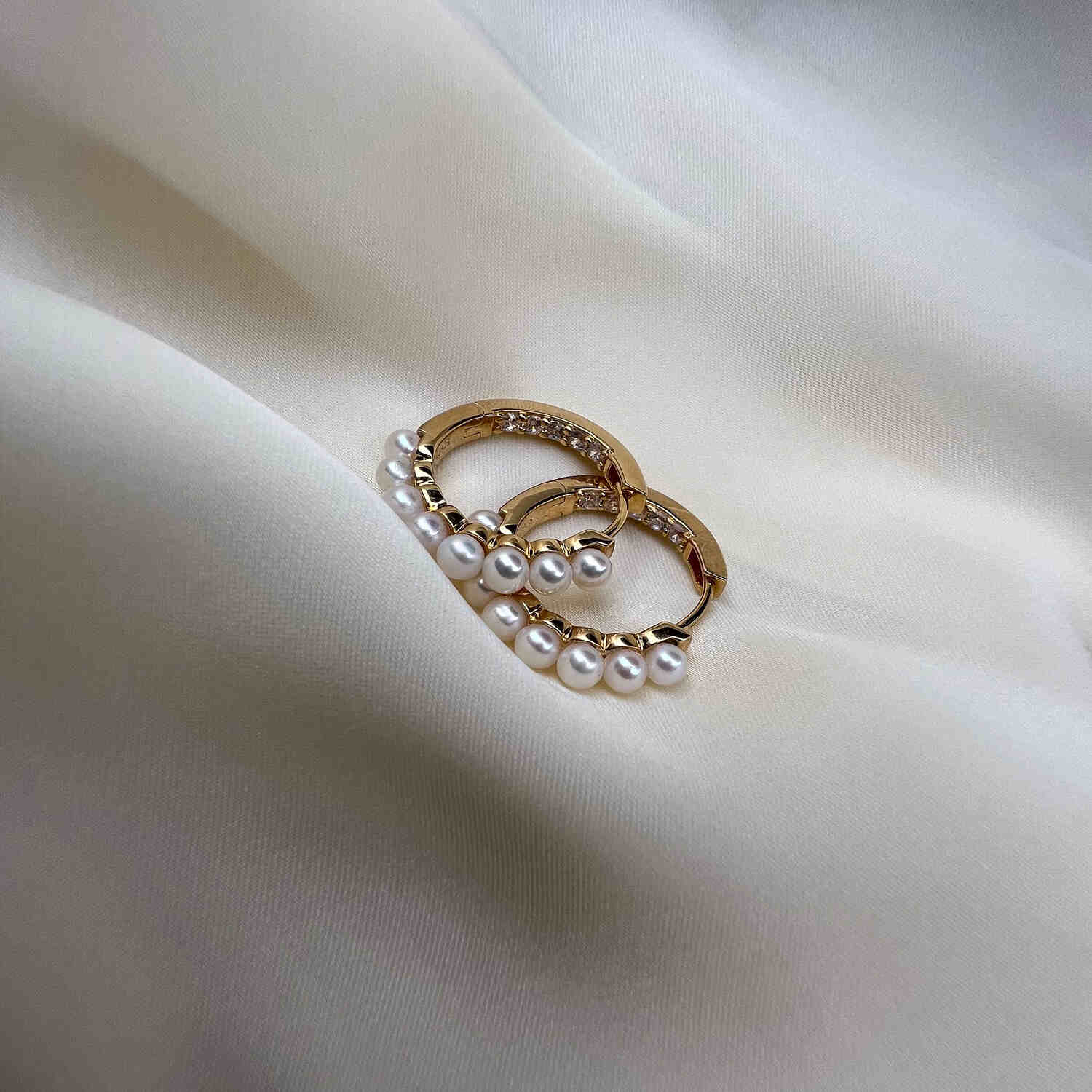 Sif Jakobs Padua 925 Sterling Silver Gold Coloured Medi Earrings SJ-E22214-PCZ-YG - Image 3