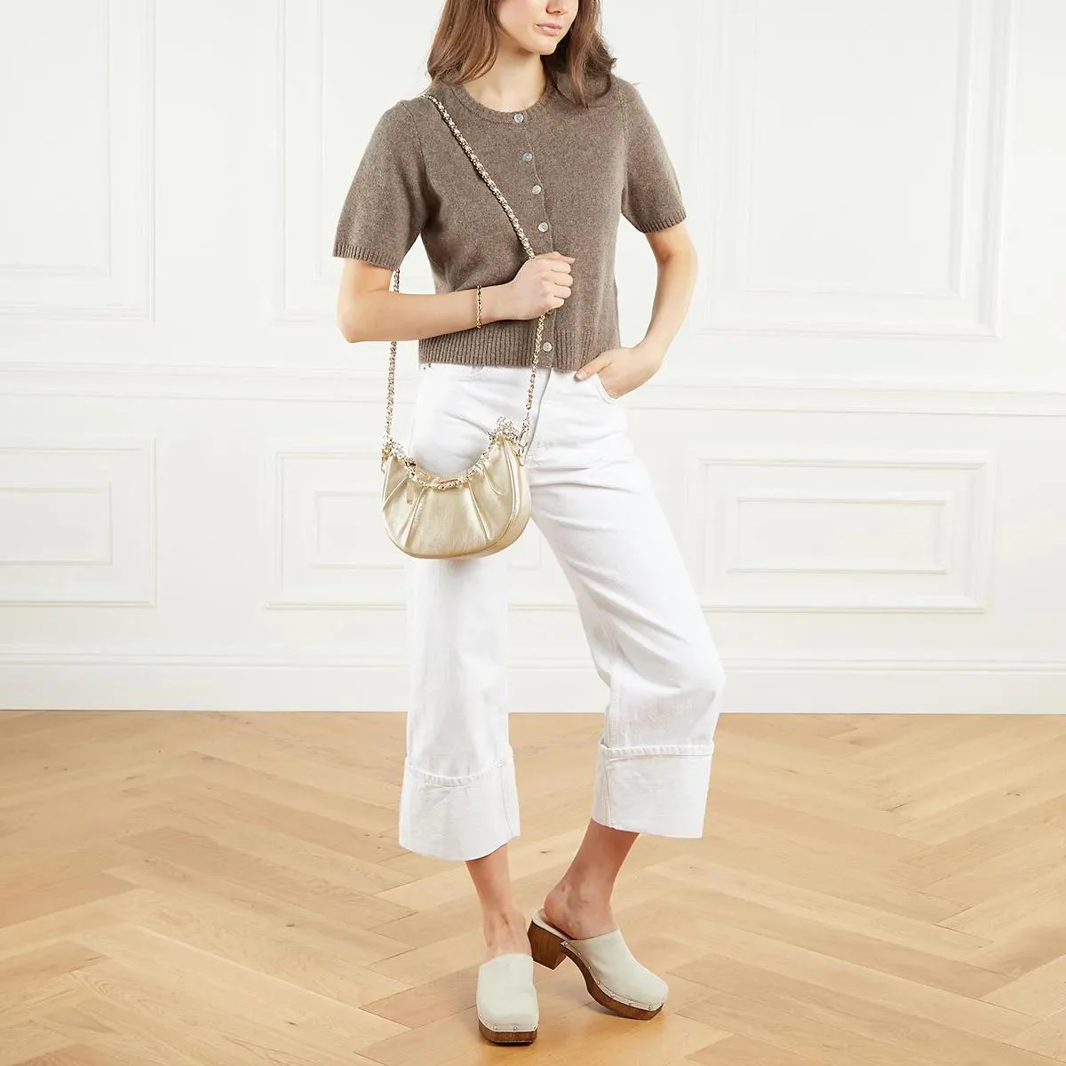 Steve Madden Gold Coloured Crossbody Bag 2001-A0525313 - Image 2