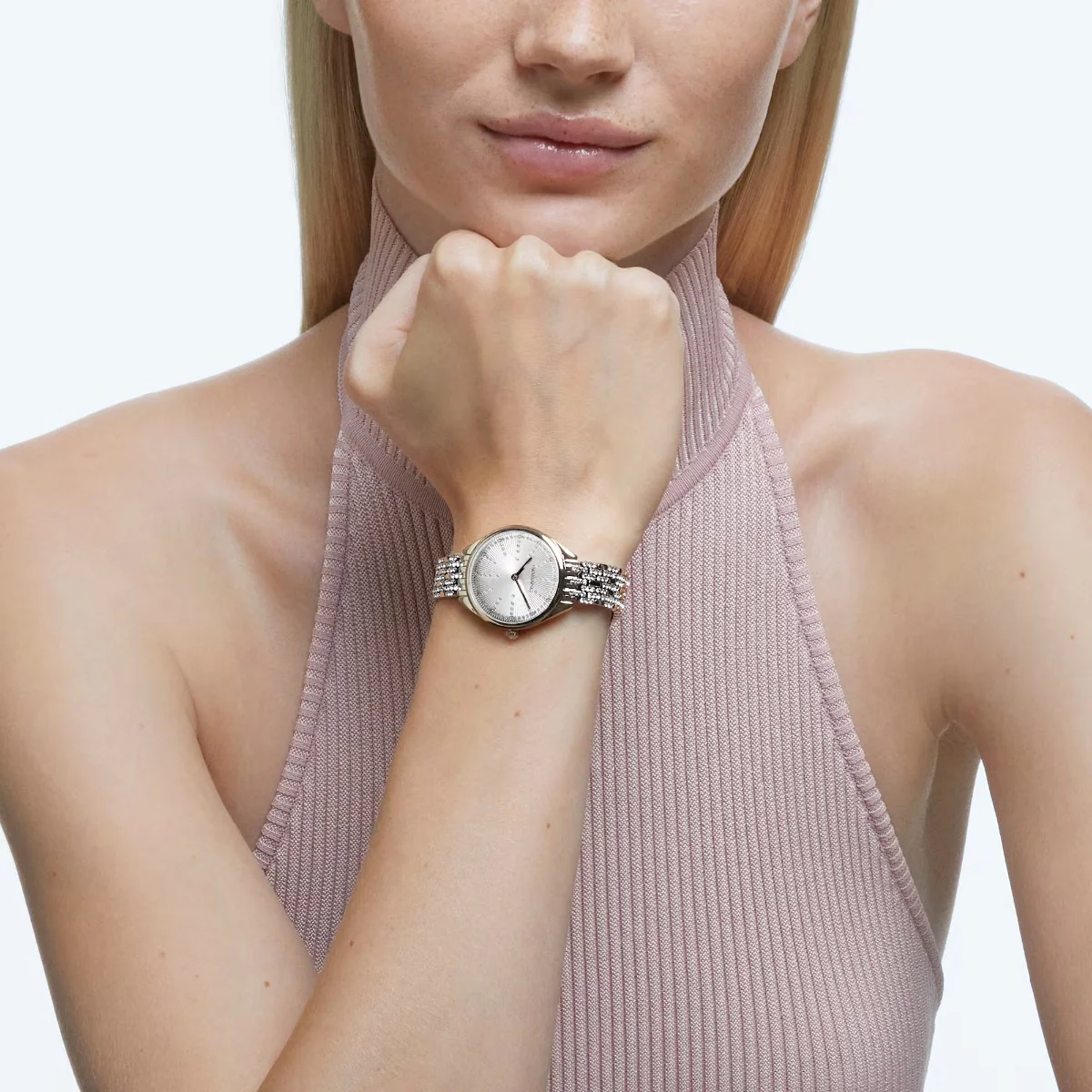 Swarovski Attract Gold Watch 5610484 - Image 2