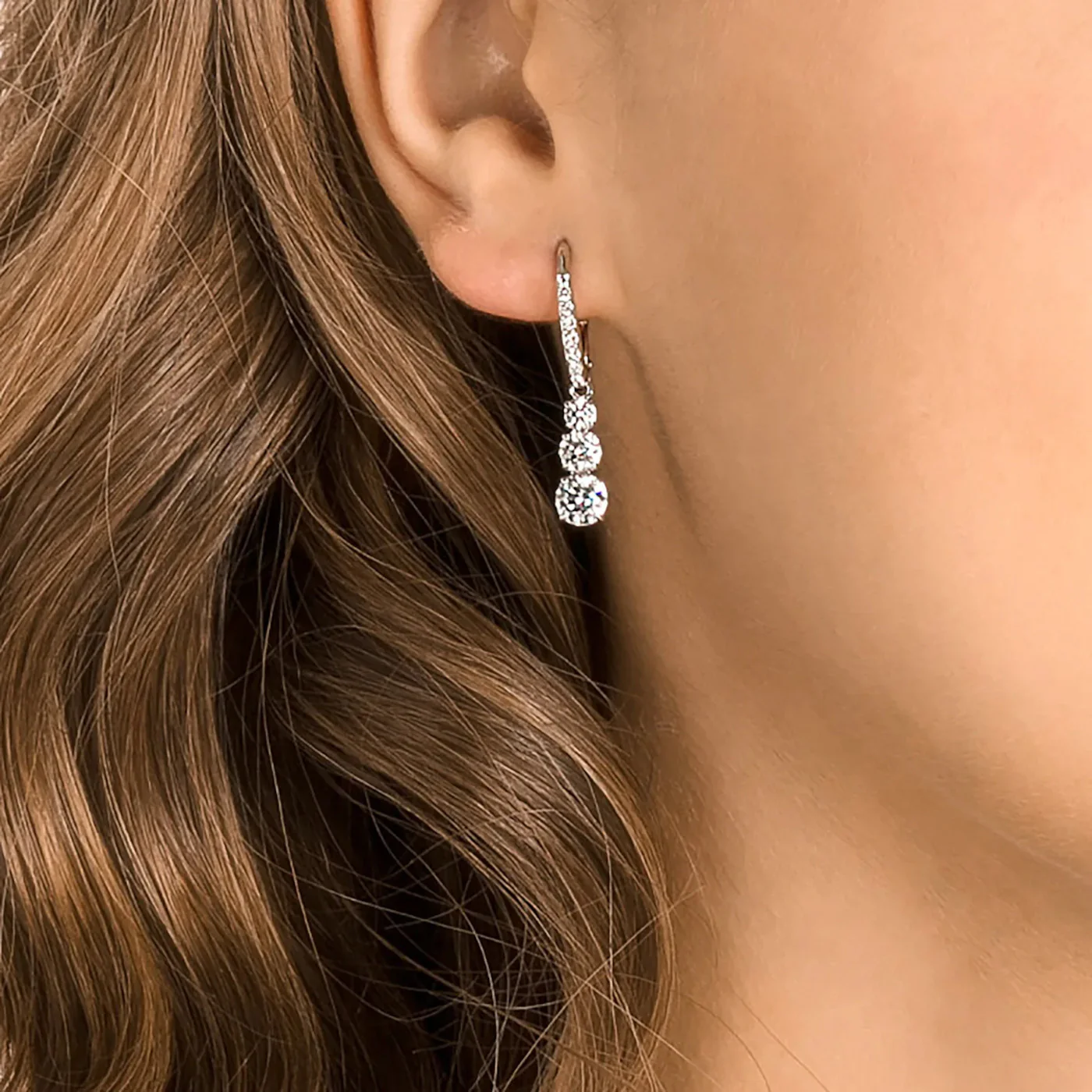 Swarovski Attract Silver Ear Stud 5416155 - Image 2