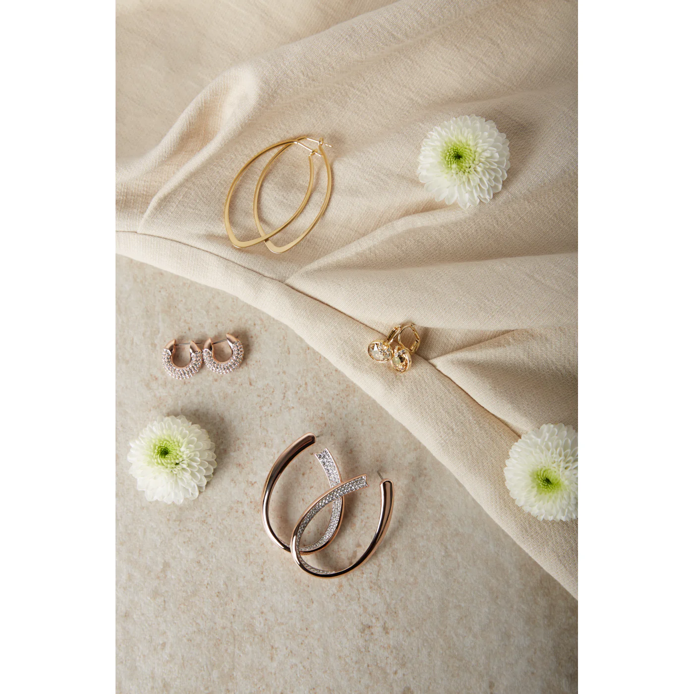 Swarovski Bella Gold Earrings 5662093 - Image 5