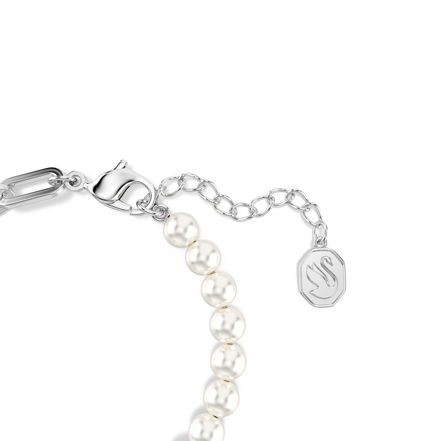 Swarovski Black & White Swan Silver Coloured Bracelet 5705720 - Image 3