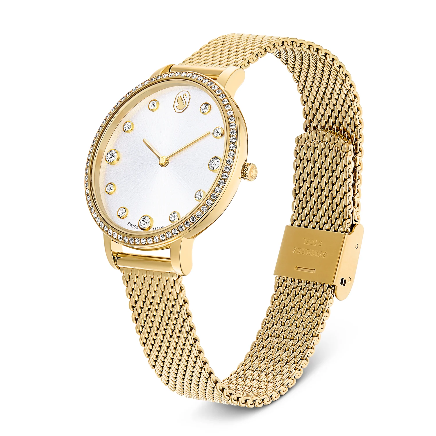Swarovski Clarica Gold Coloured Women's Watch 5740823 - Image 2