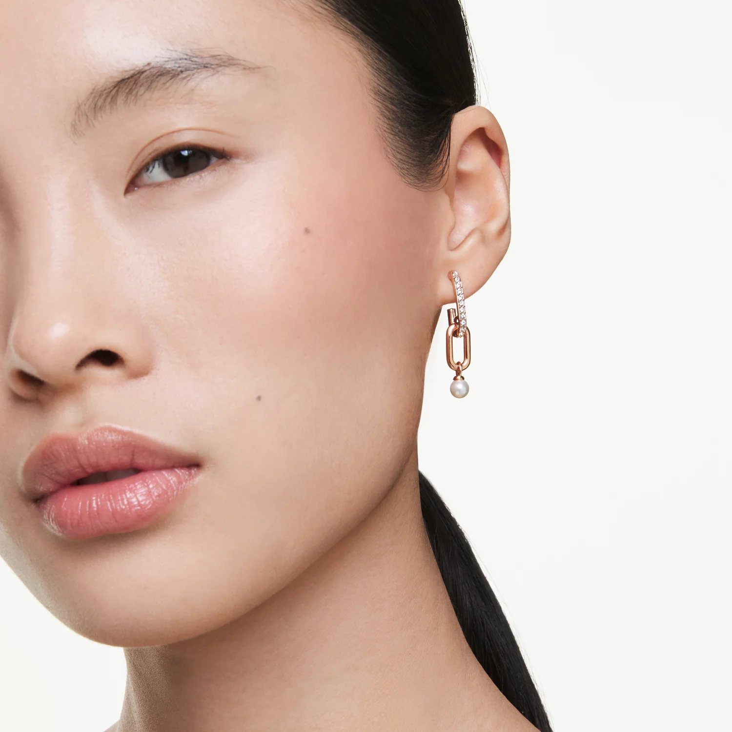 Swarovski Constella Rose Gold Coloured Earrings 5728585 - Image 2