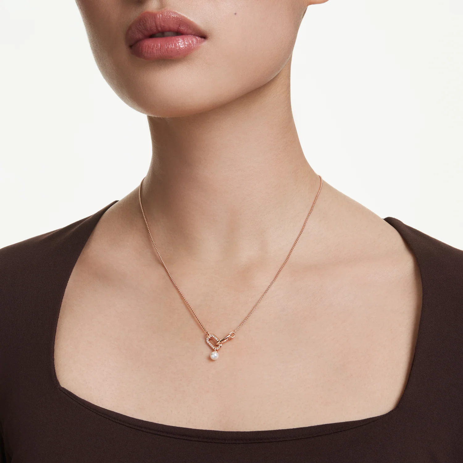 Swarovski Constella Rose Gold Coloured Necklace 5728589 - Image 2