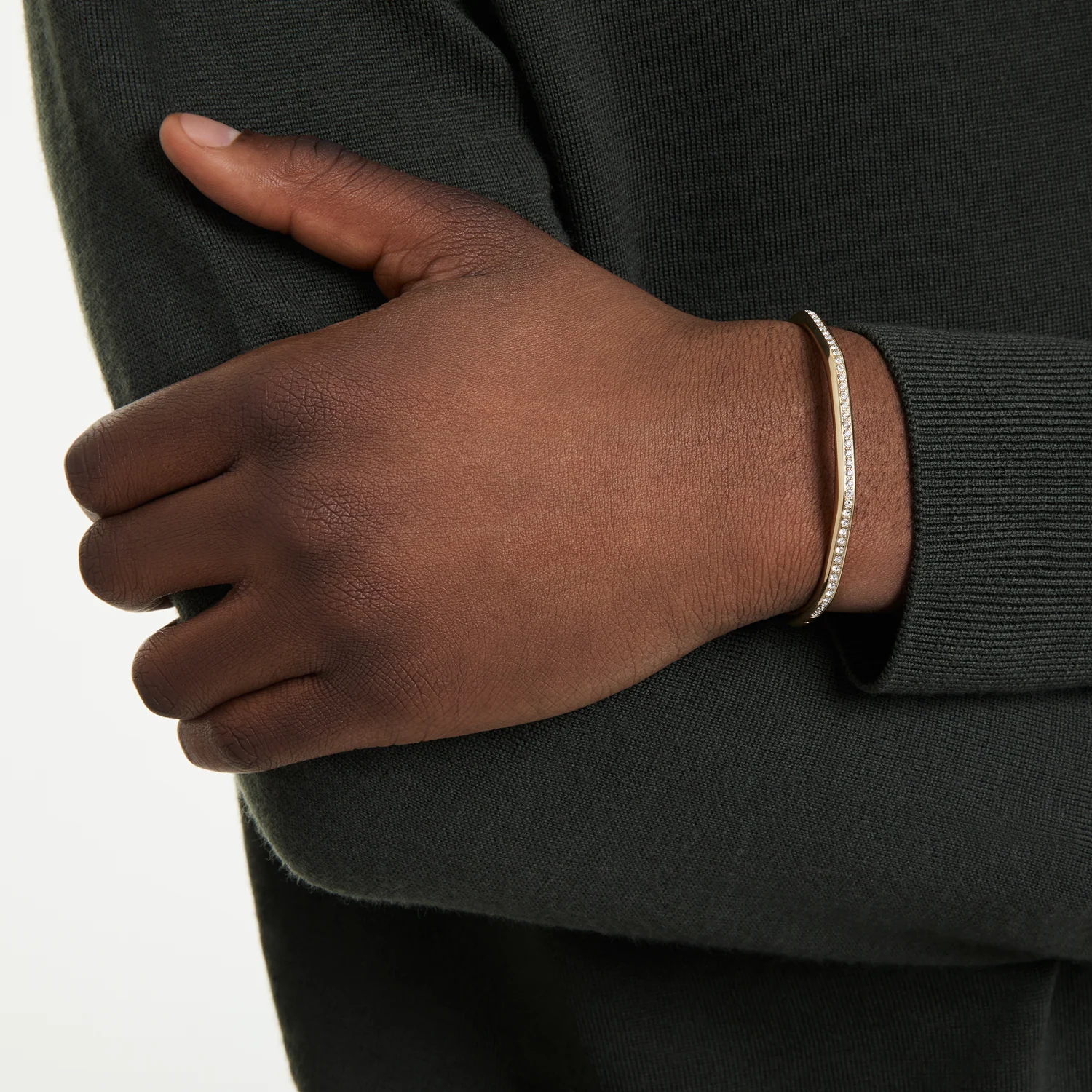 Swarovski Dextera Gold Coloured Bangle 5724582 - Image 2