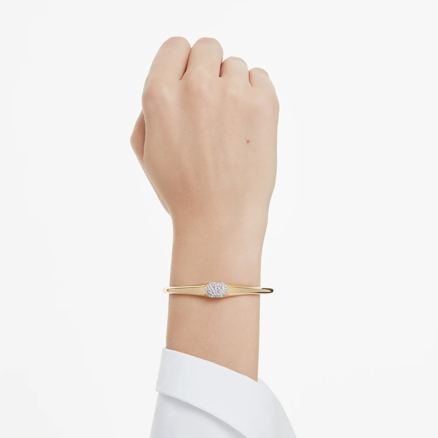 Swarovski Dextera Gold Coloured Bangle 5724598 - Image 2