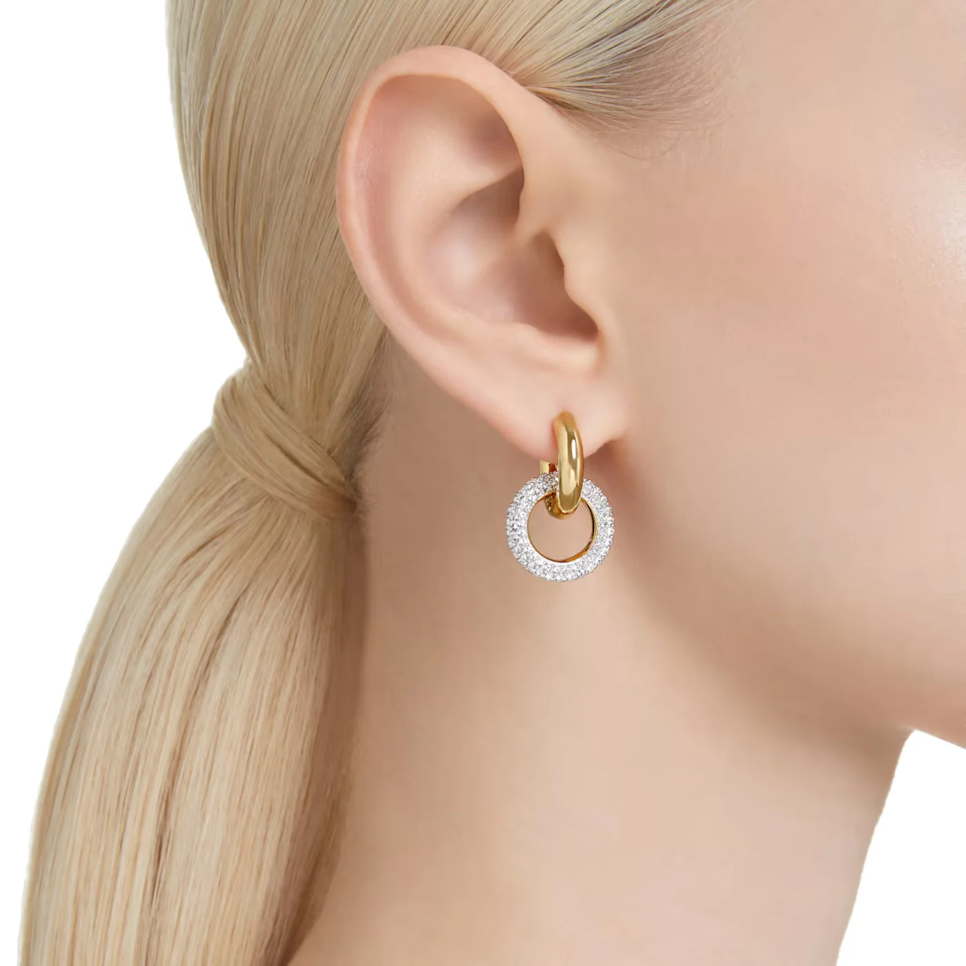 Swarovski Dextera Gold Earrings 5668818 - Image 2