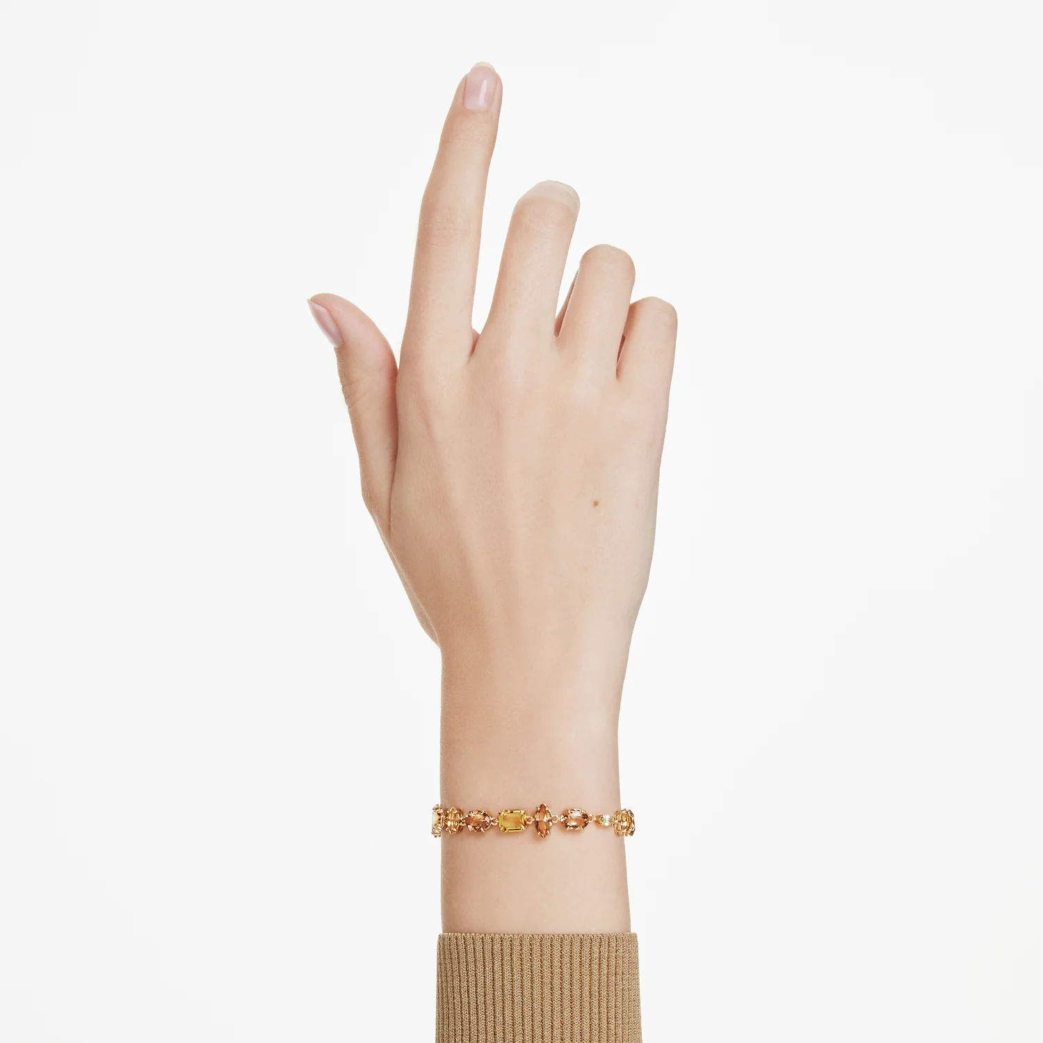 Swarovski Gema Gold Coloured Bracelet 5718072 - Image 2