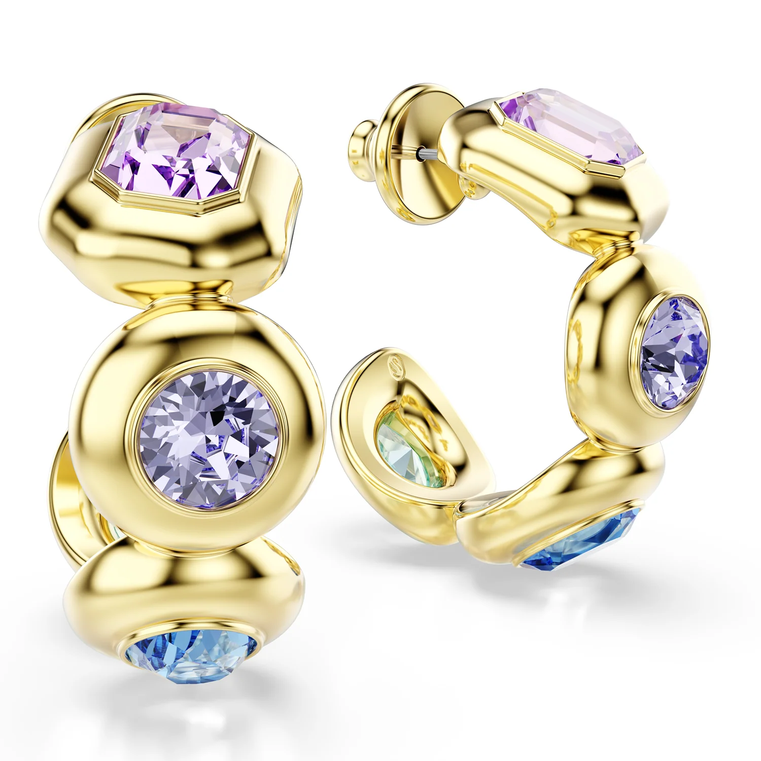 Swarovski Gema Gold Plated Earrings 5737444 - Image 3