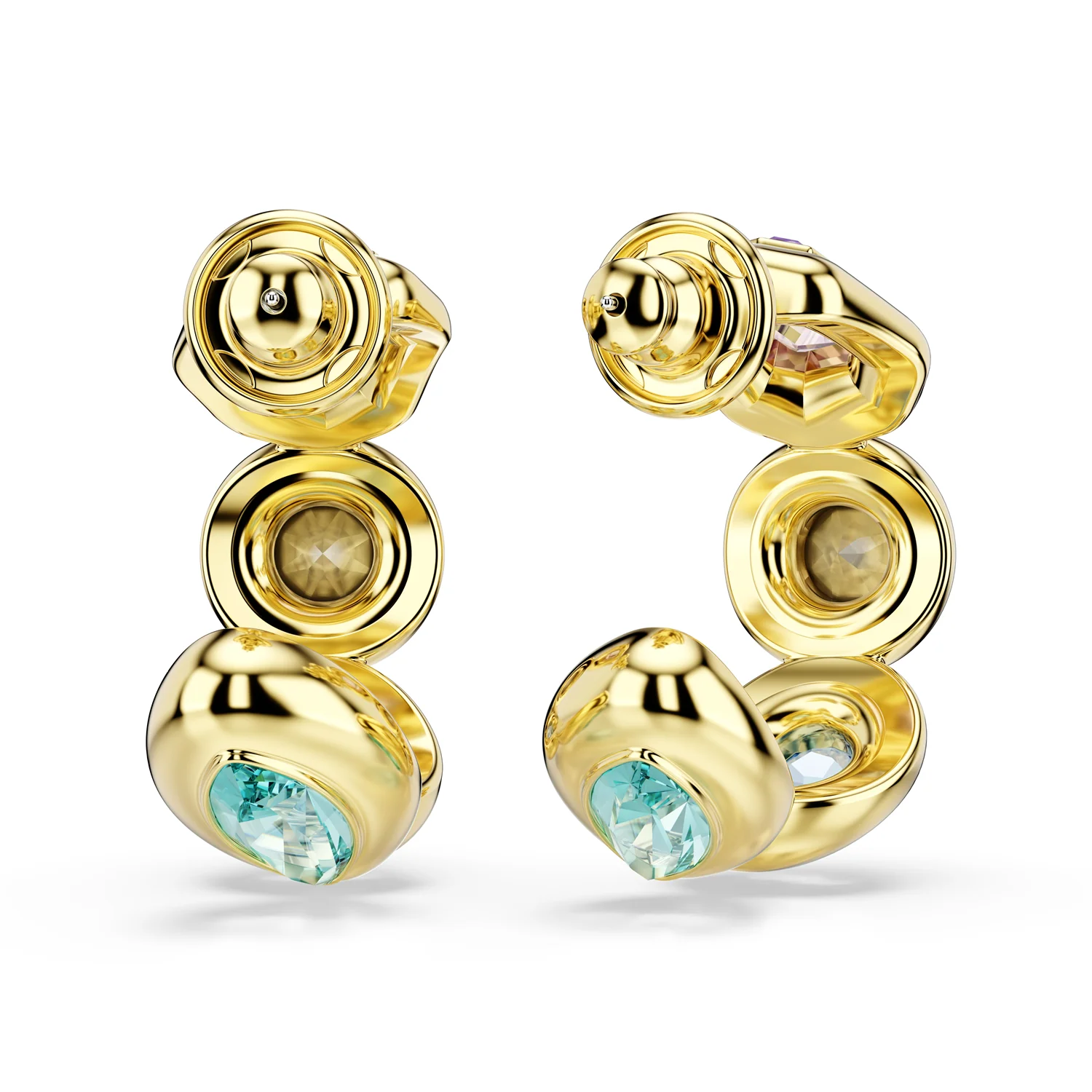 Swarovski Gema Gold Plated Earrings 5737444 - Image 4