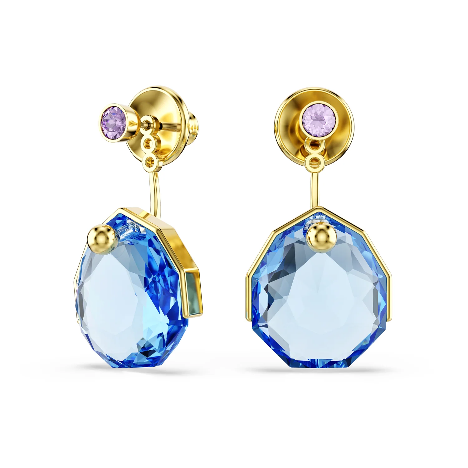 Swarovski Gema Gold Plated Earrings 5737449 - Image 2