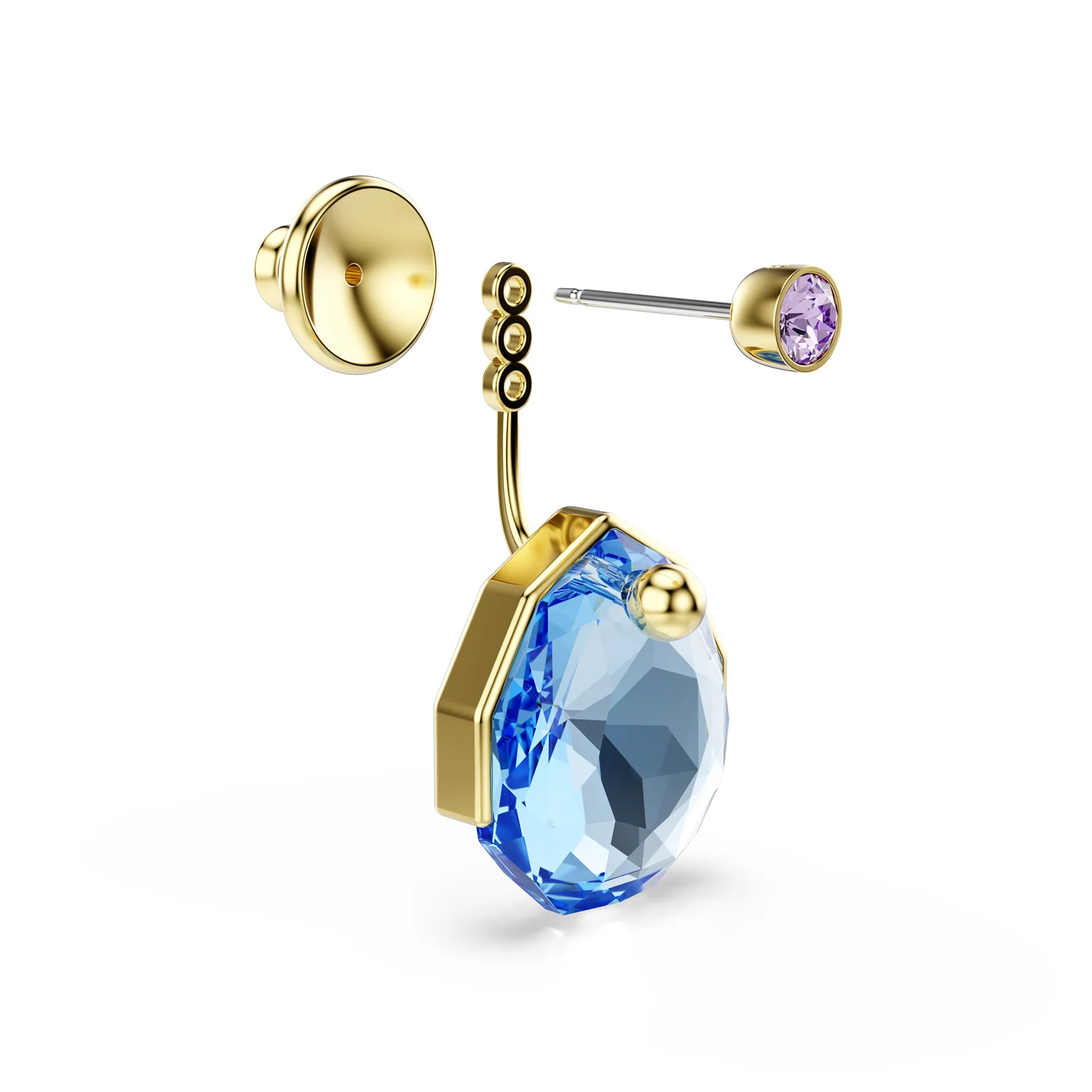 Swarovski Gema Gold Plated Earrings 5737449 - Image 3