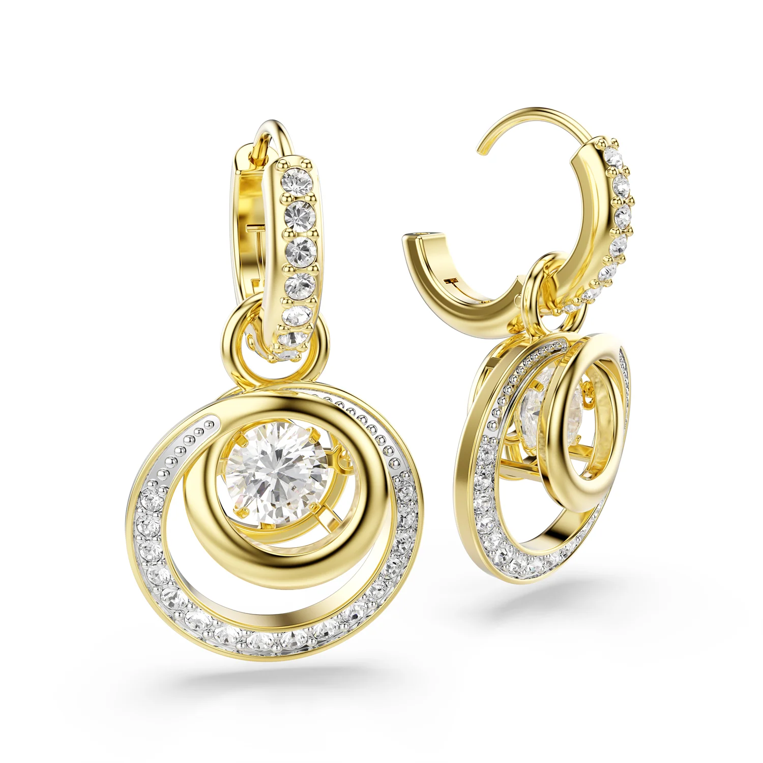 Swarovski Hyperbola Gold Plated Earrings 5738249 - Image 3