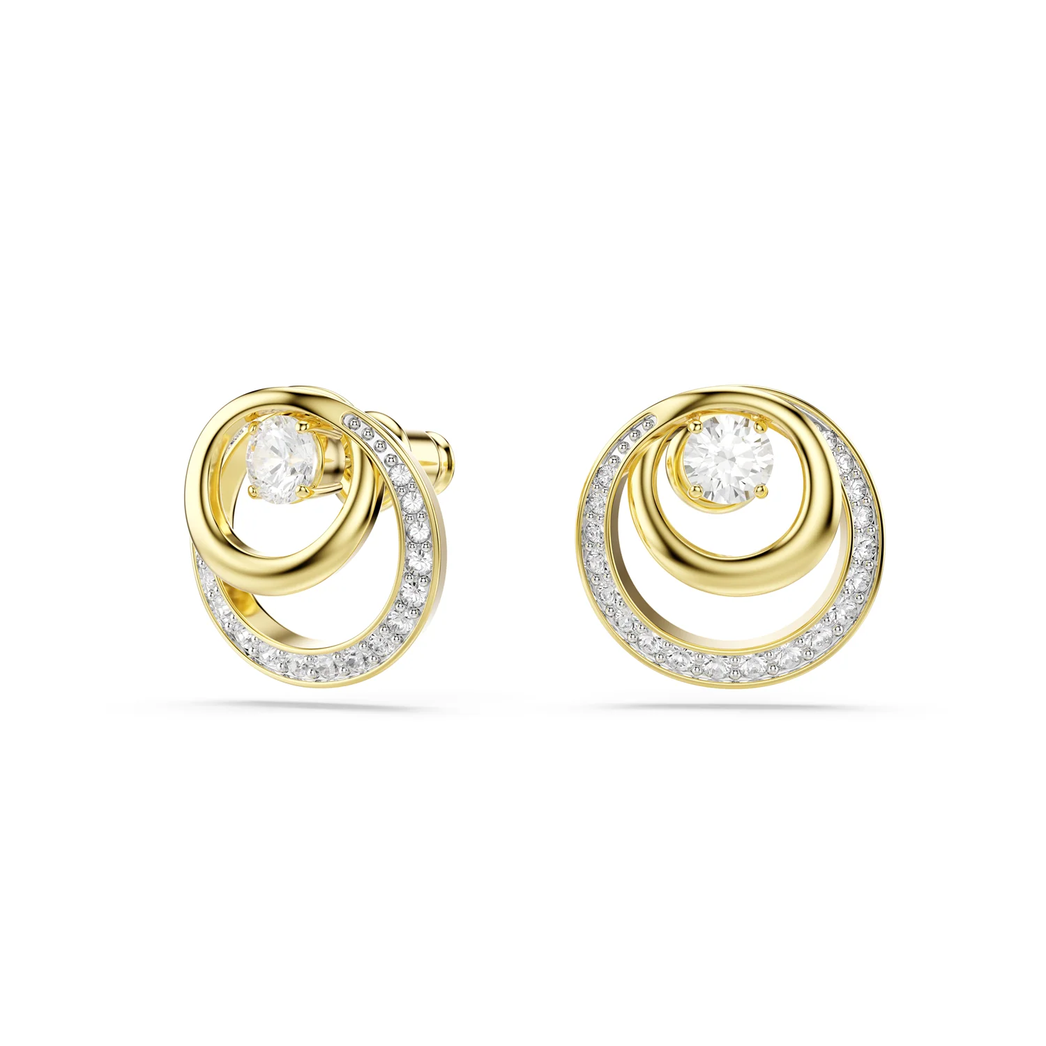 Swarovski Hyperbola Gold Plated Earrings 5740407 - Image 2