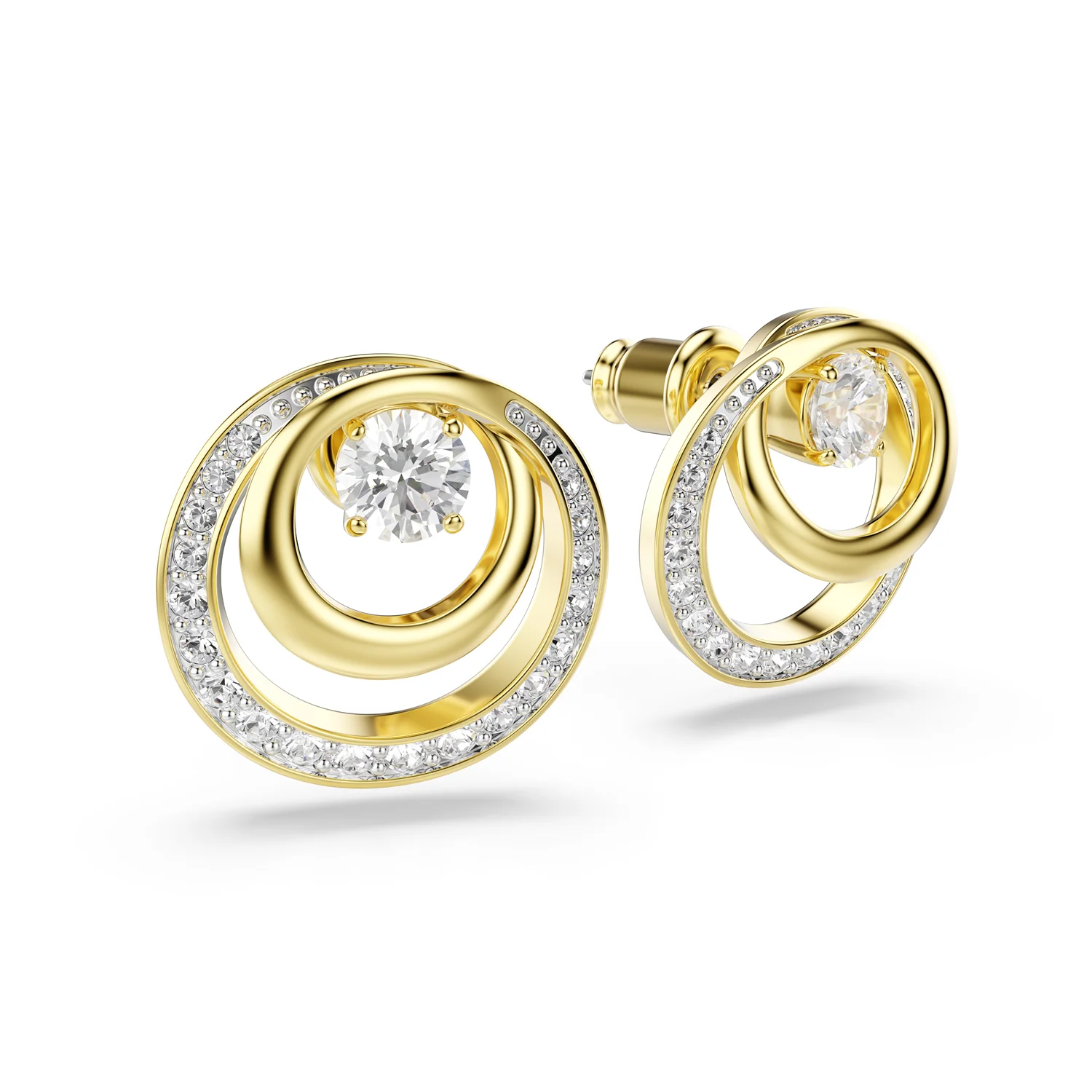 Swarovski Hyperbola Gold Plated Earrings 5740407 - Image 3