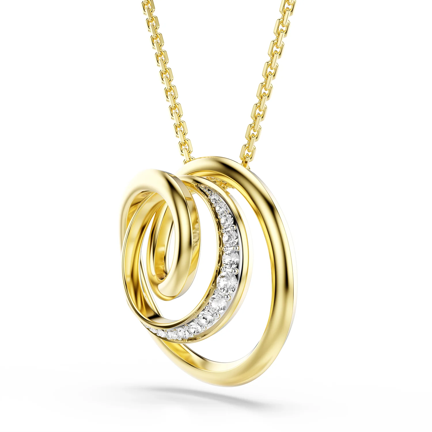 Swarovski Hyperbola Gold Plated Necklace 5740410 - Image 3