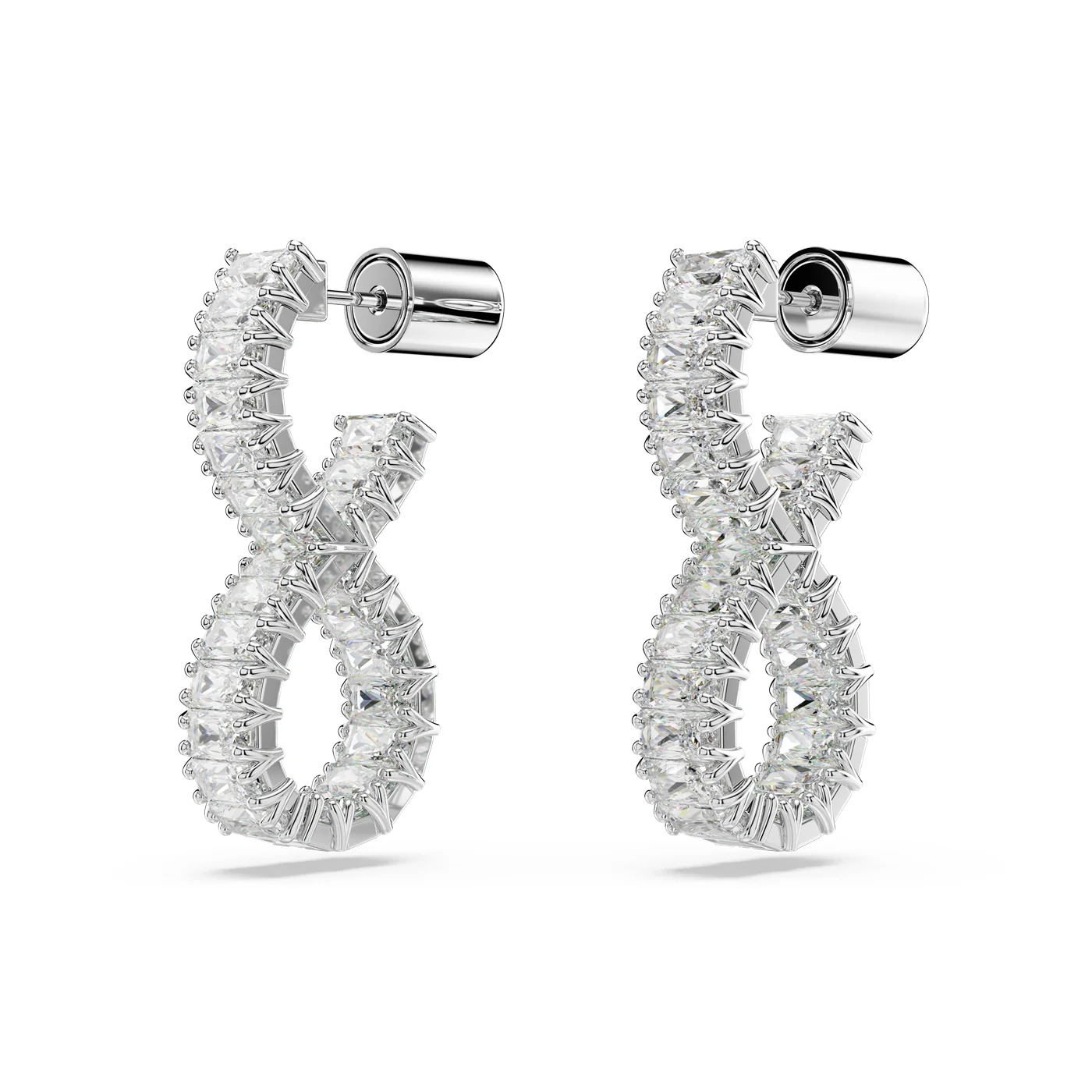 Swarovski Hyperbola Silver Drop Earrings 5684047 - Image 3