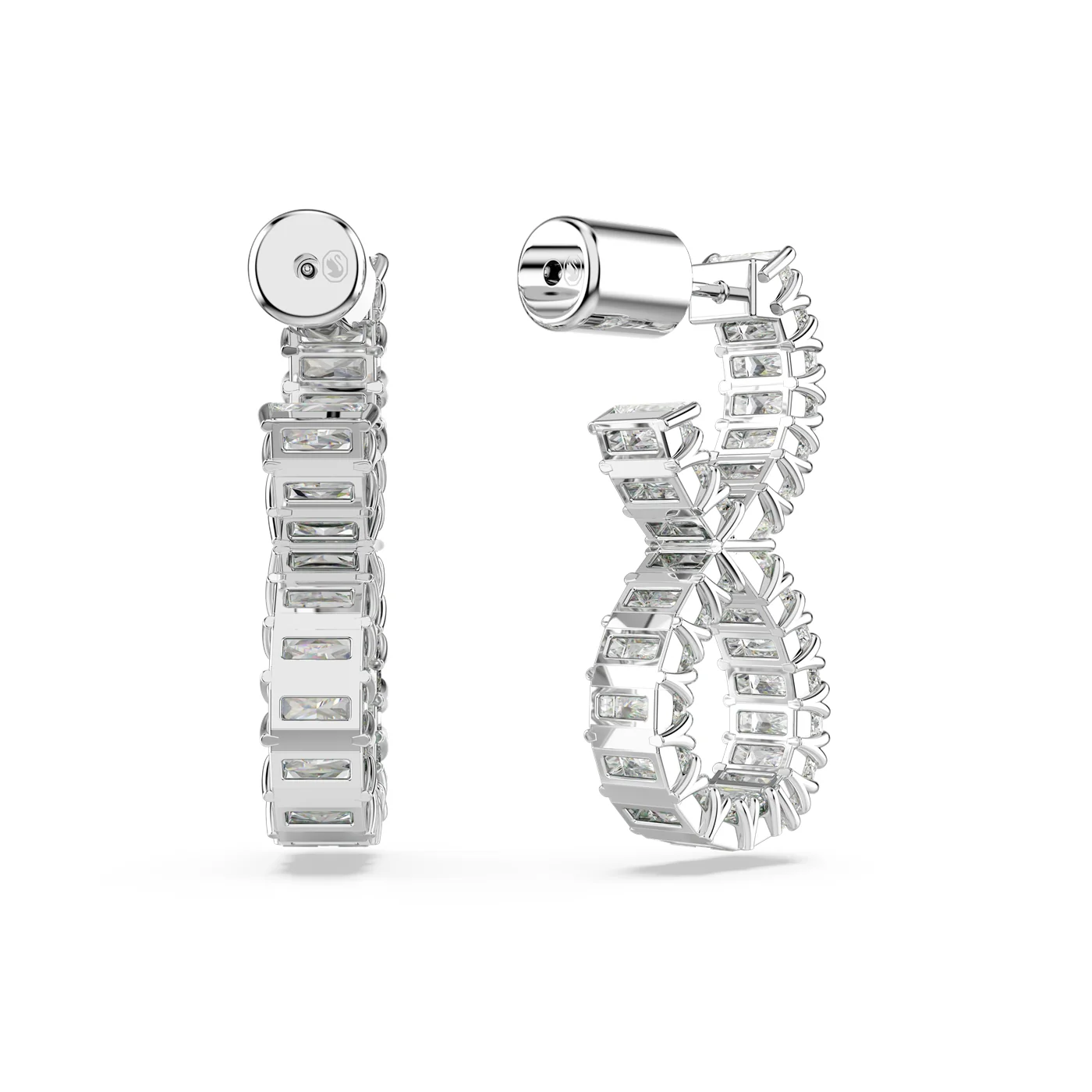 Swarovski Hyperbola Silver Drop Earrings 5684047 - Image 4