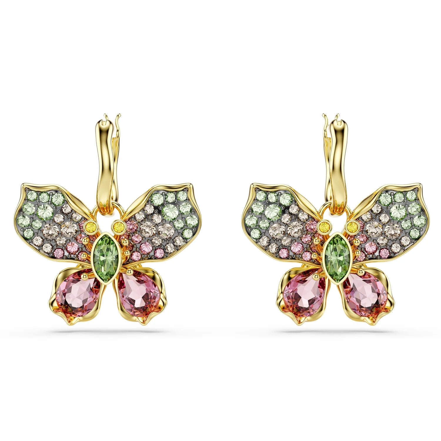 Swarovski Idylli Multi Coloured Butterfly Earrings 5709953 - Image 2