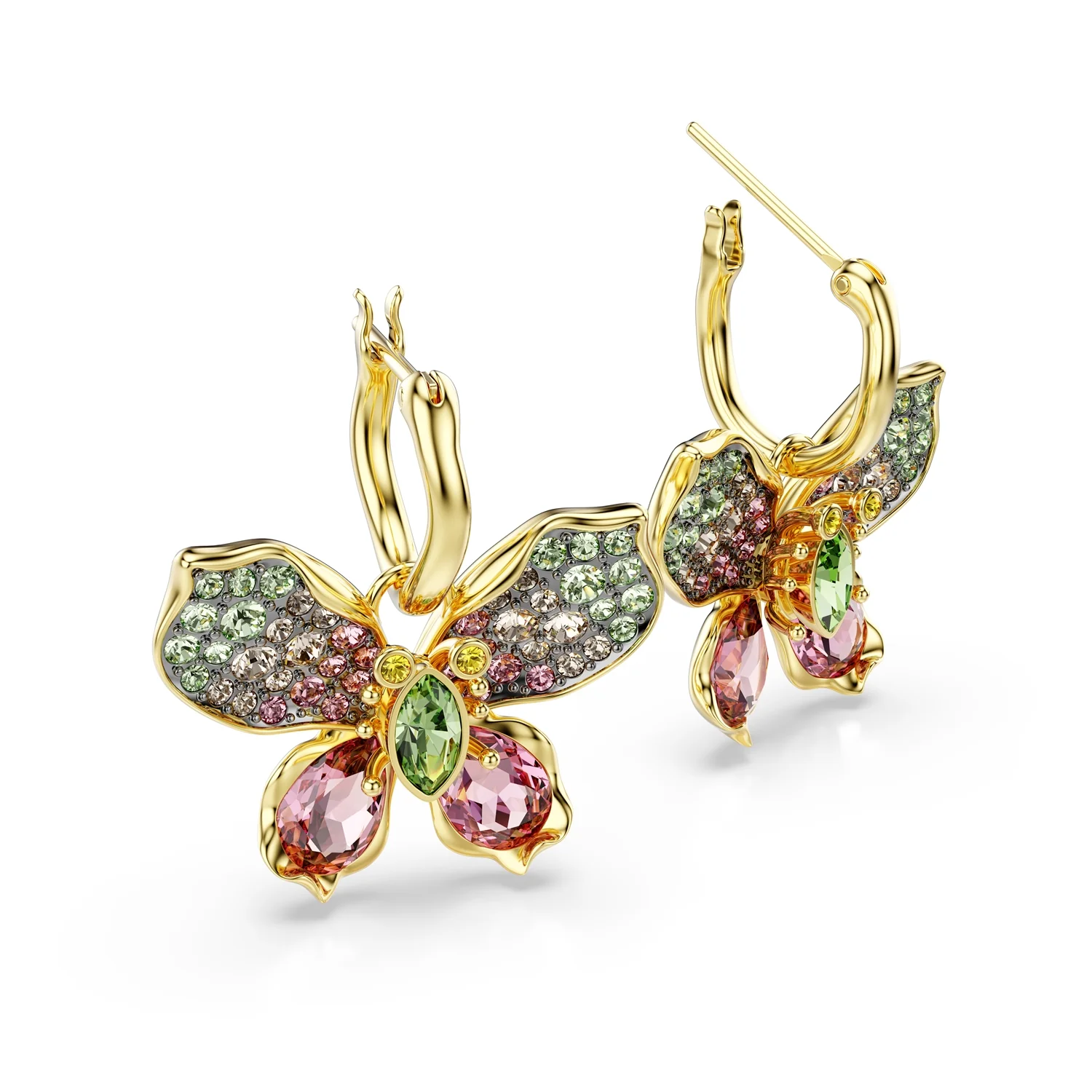 Swarovski Idylli Multi Coloured Butterfly Earrings 5709953 - Image 3