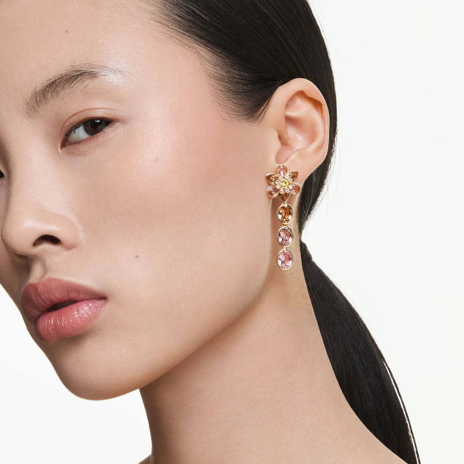 Swarovski Idyllia Gold Coloured Earrings 5732381 - Image 2