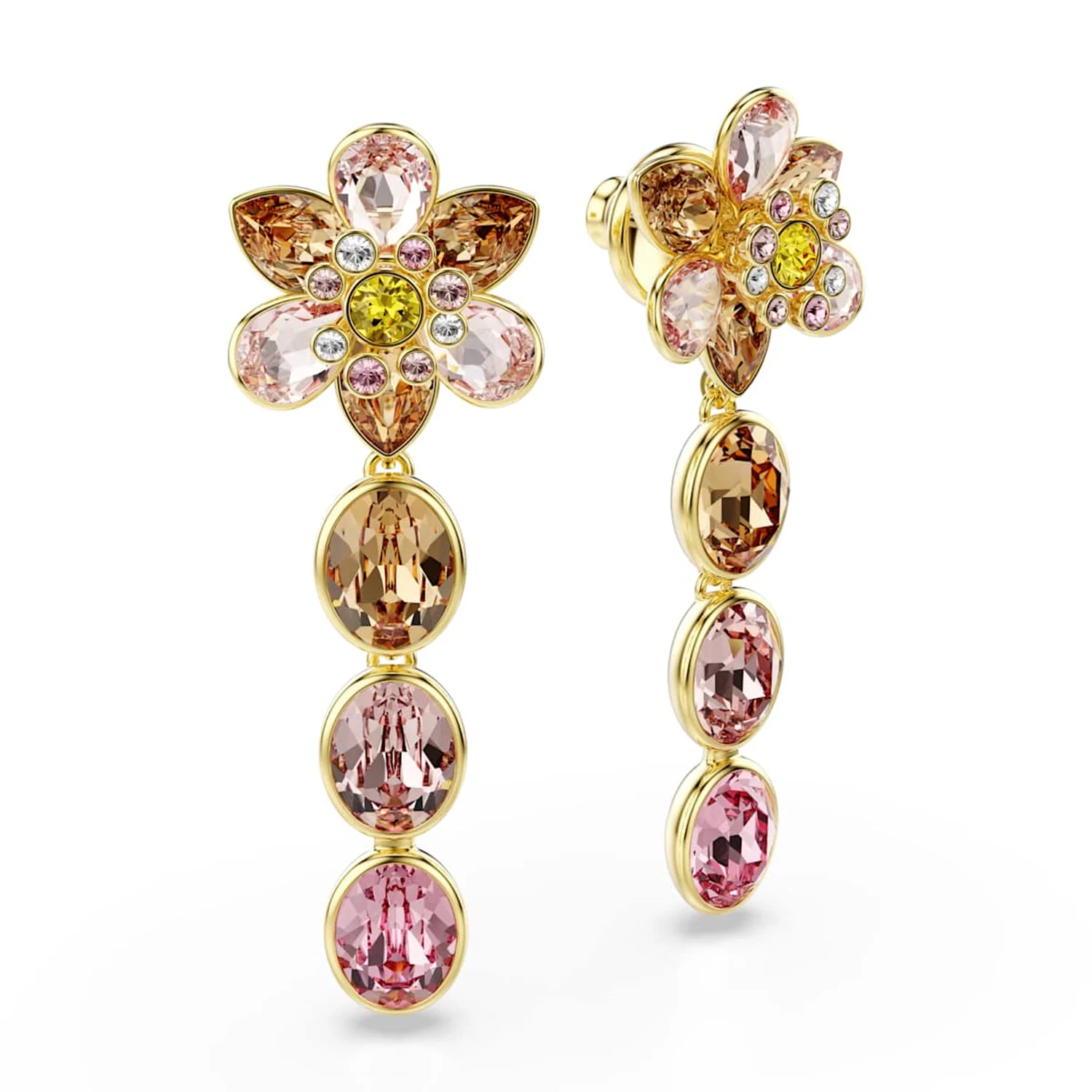 Swarovski Idyllia Gold Coloured Earrings 5732381 - Image 4