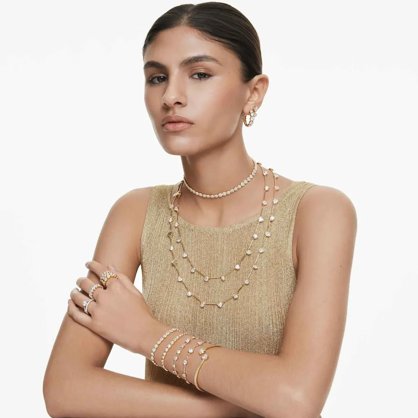 Swarovski Imber Gold Coloured Bracelet 5705450 - Image 2