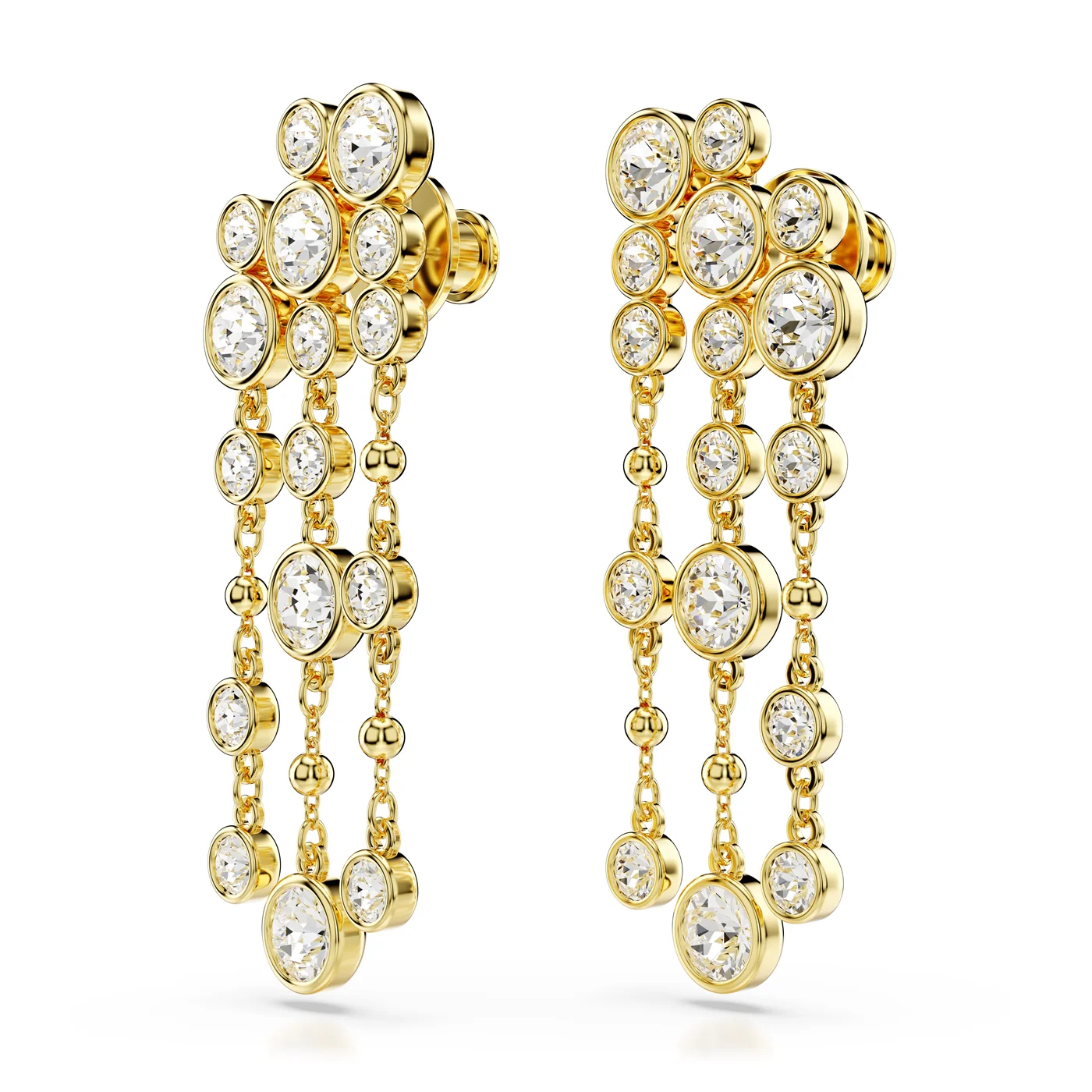 Swarovski Imber Gold Drop Earrings 5680093 - Image 2