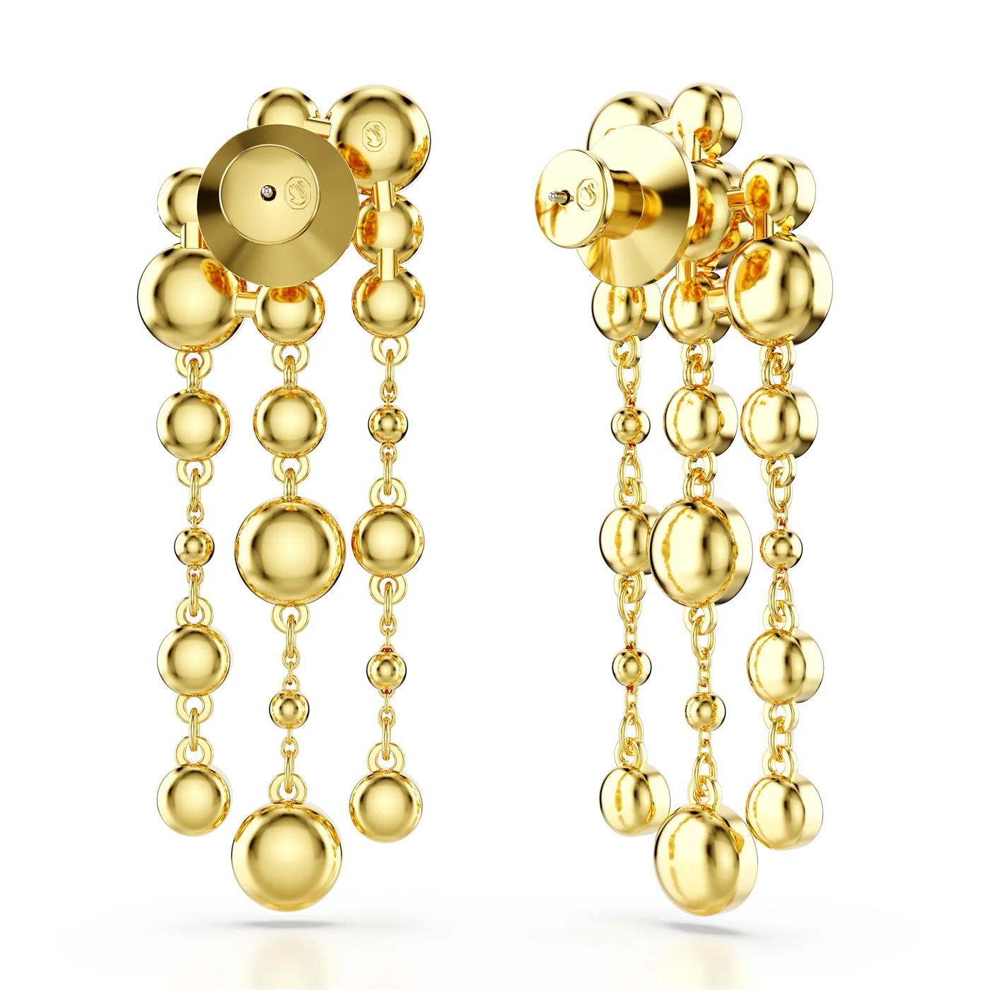 Swarovski Imber Gold Drop Earrings 5680093 - Image 4