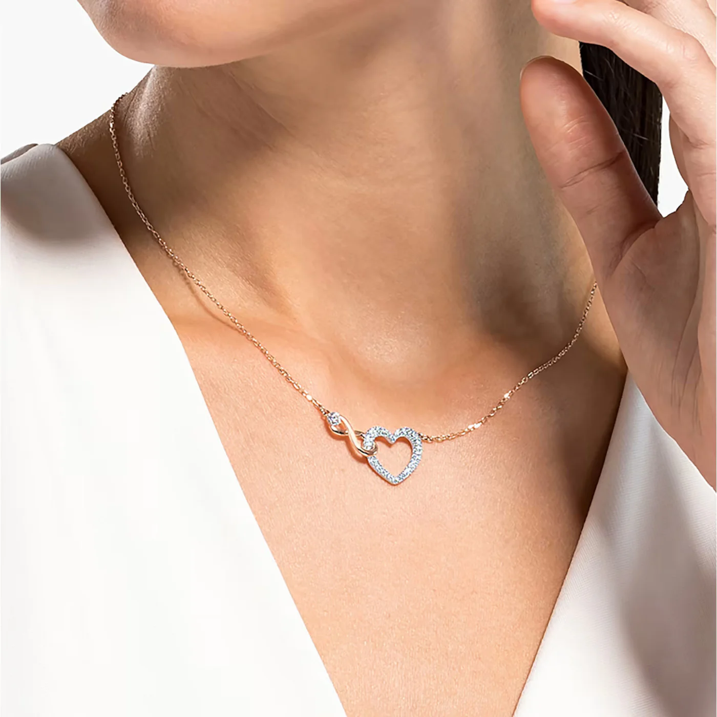 Swarovski Infinity Multi-coloured Necklace 5518865 - Image 2