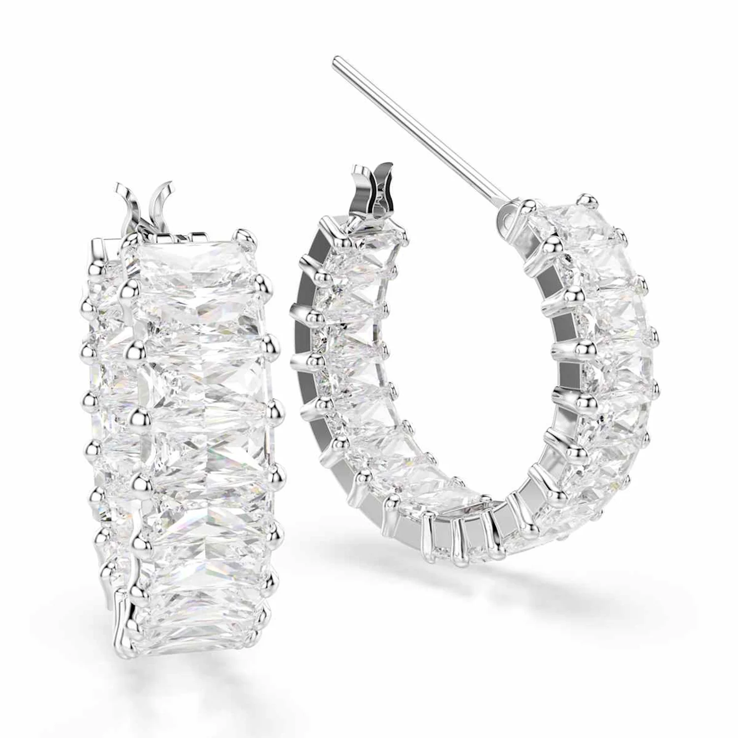 Swarovski Matrix Silver Earrings 5733397 - Image 3