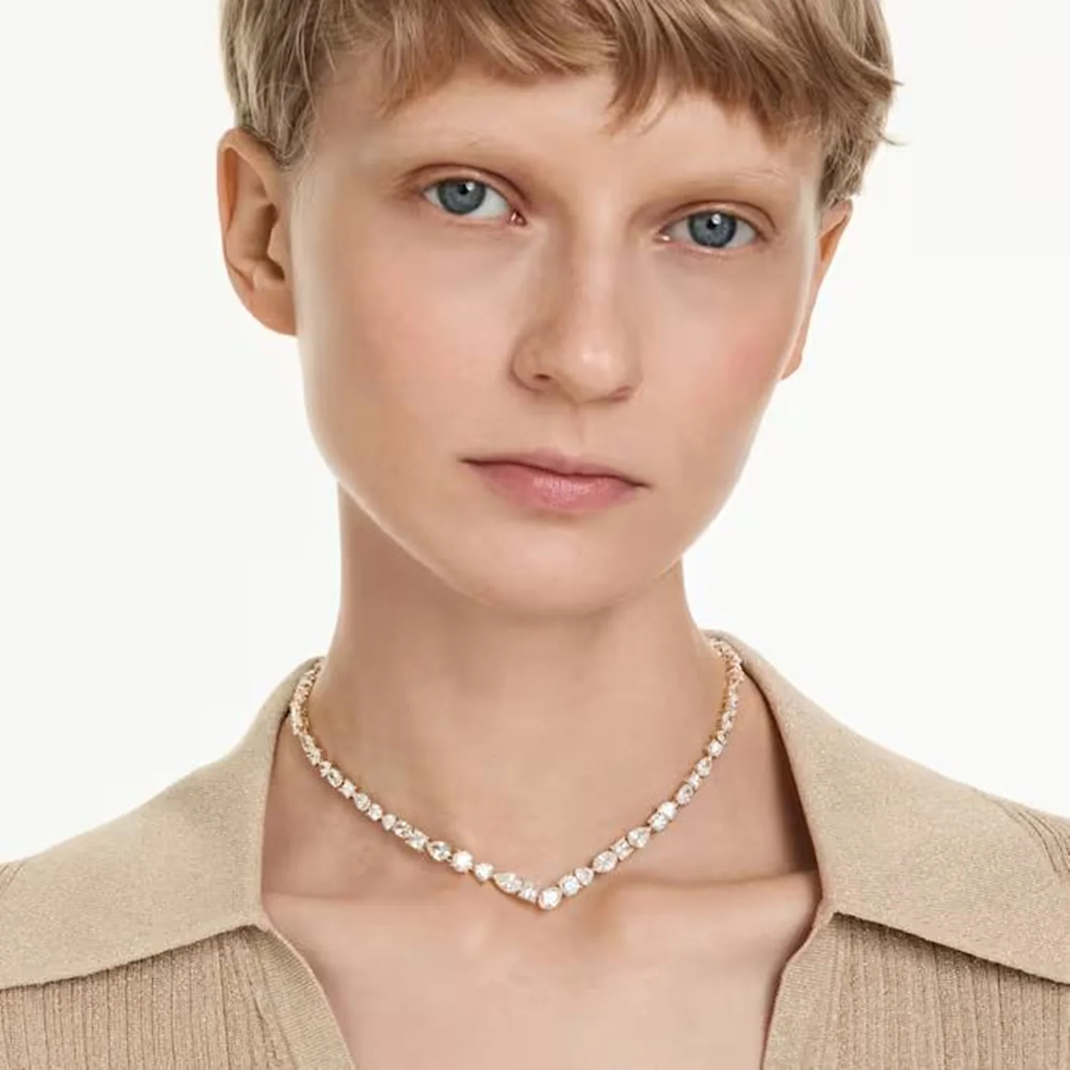 Swarovski Mesmera Gold Coloured Necklace 5743826 - Image 2