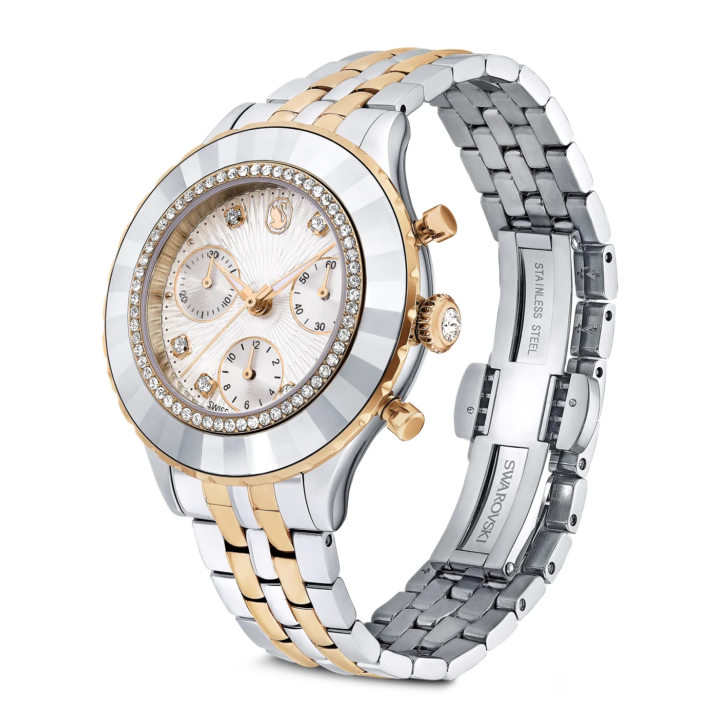 Swarovski Octea Chrono Silver Watch 5672937 - Image 2