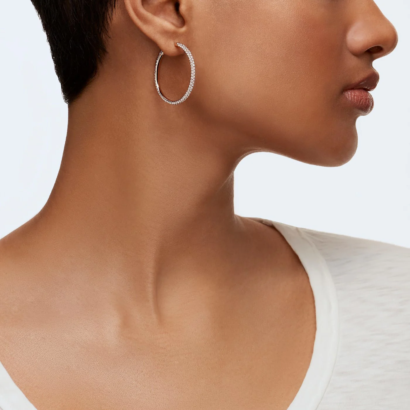 Swarovski Rose gold Hoop Earrings 5383938 - Image 2