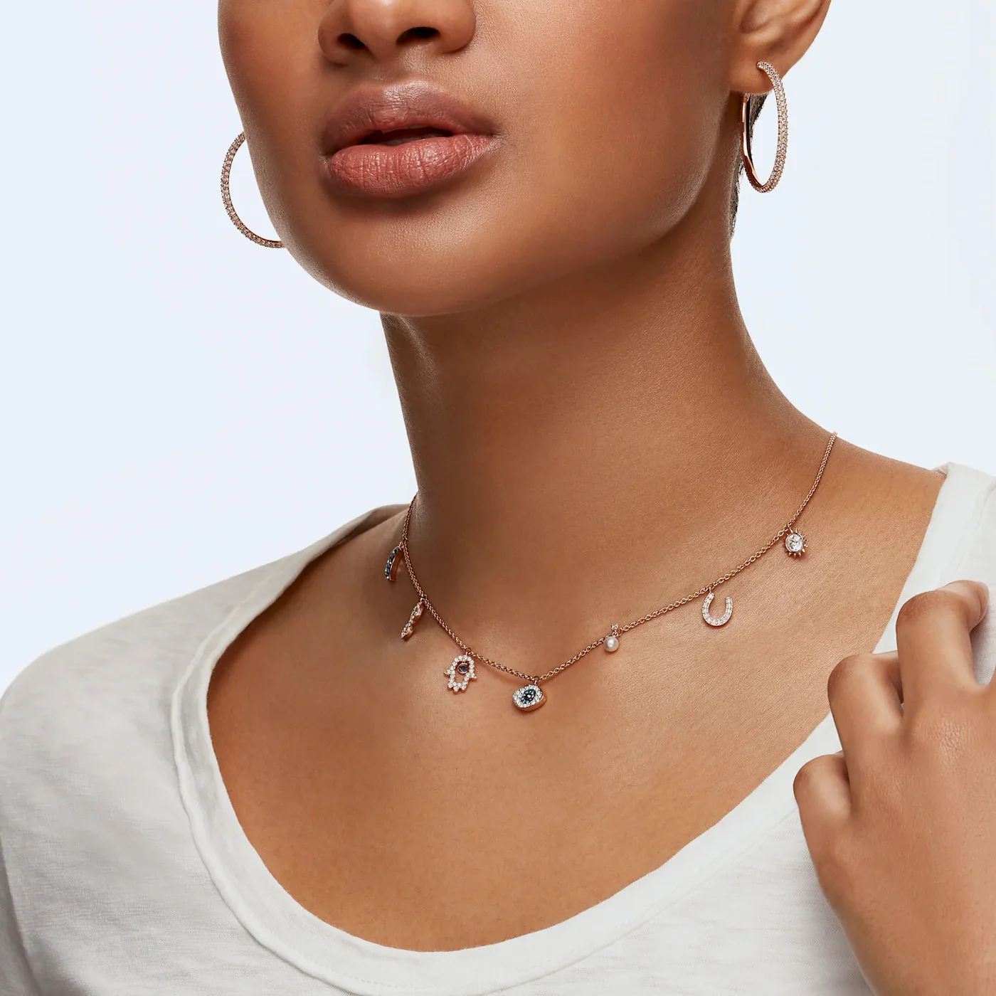 Swarovski Rose gold Hoop Earrings 5383938 - Image 3