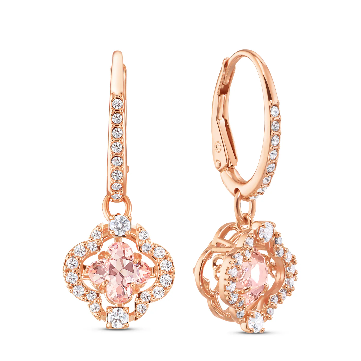Swarovski Sparkling Rose gold Ear Stud 5516477 - Image 4