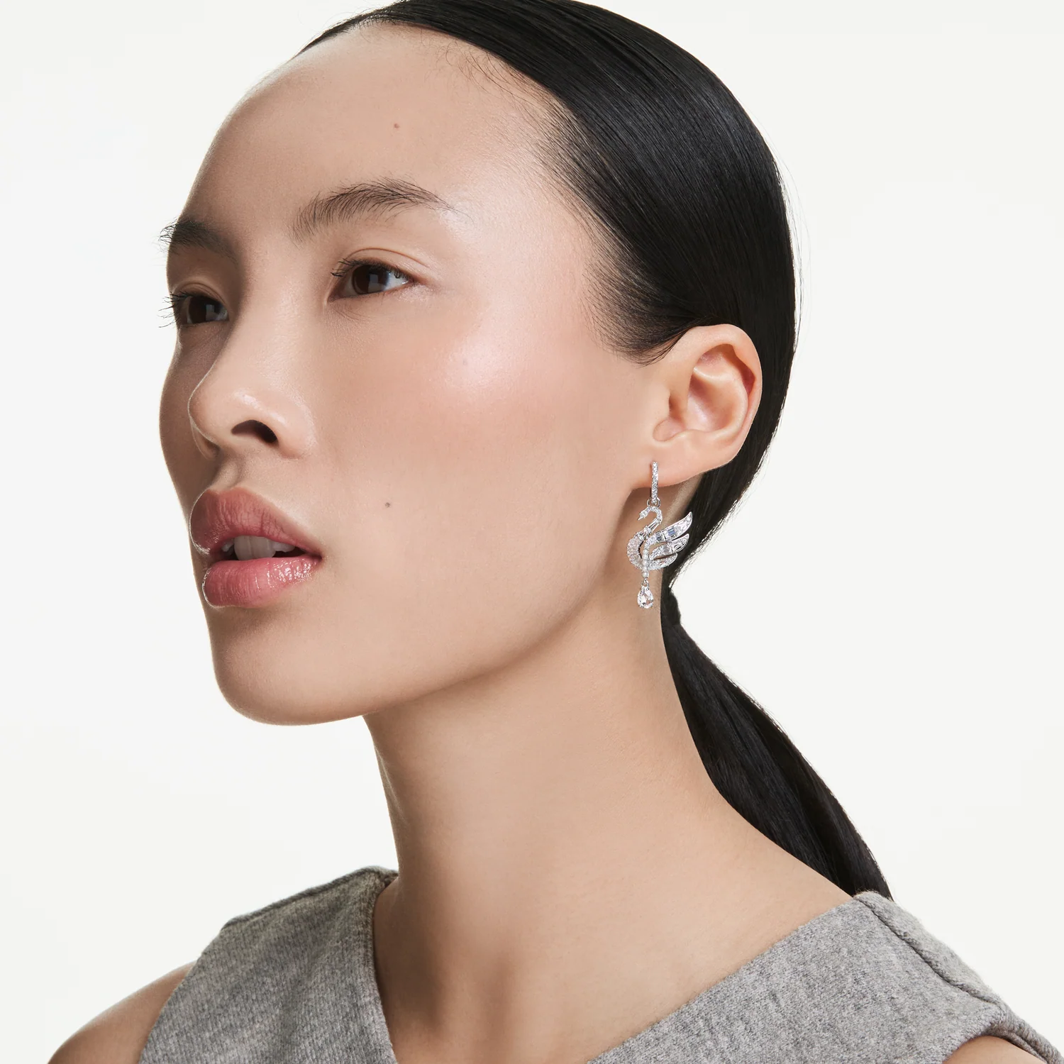 Swarovski Swan Silver Earrings 5723388 - Image 2