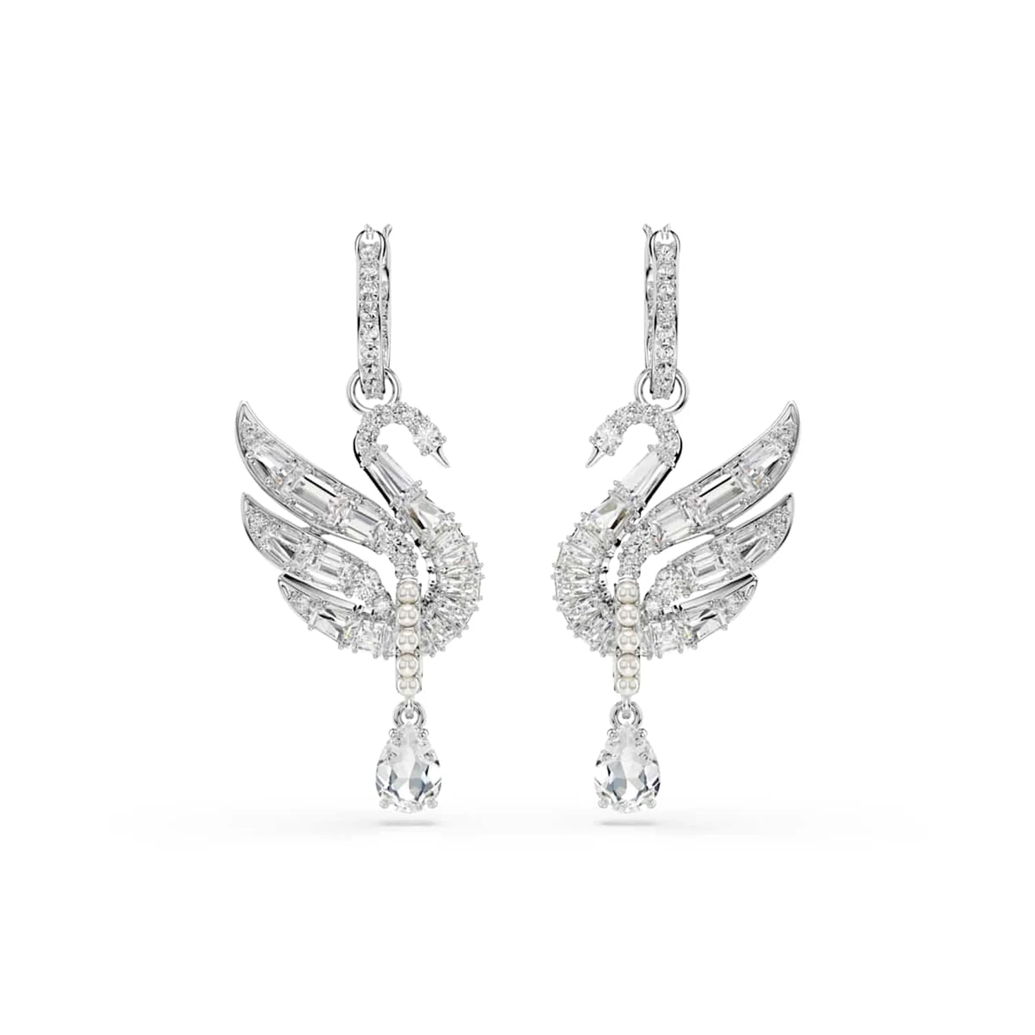 Swarovski Swan Silver Earrings 5723388 - Image 3