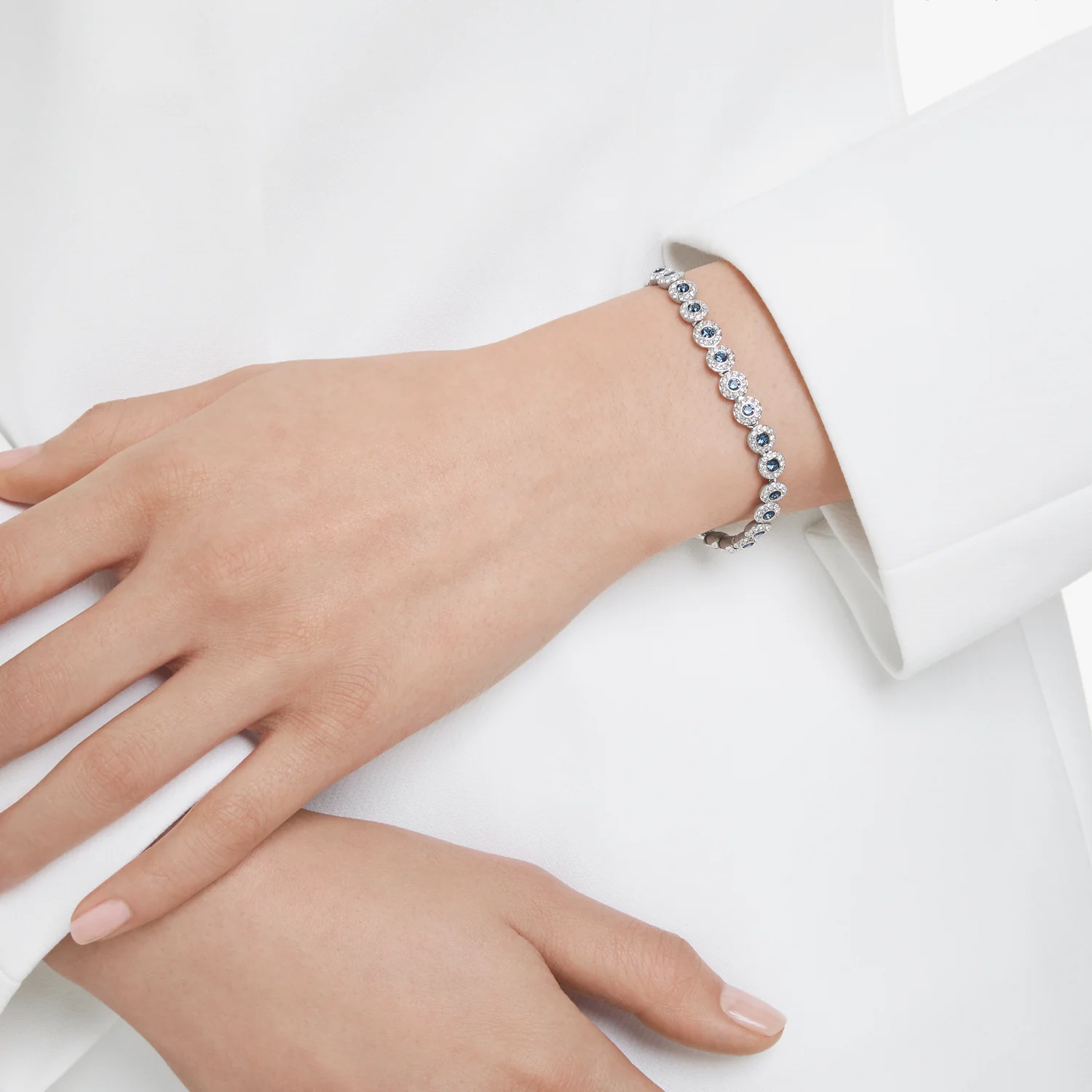 Swarovski Una Silver and Blue Angelic Bracelet 5733401 - Image 2