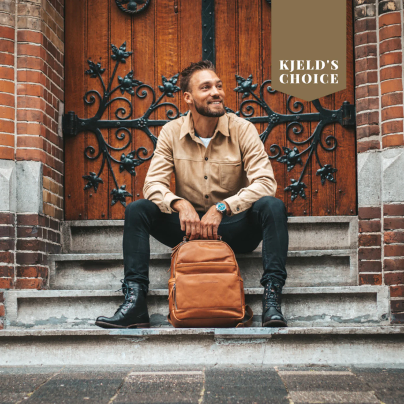 The Chesterfield Brand Austin Cognac Backpack C58.018431 - Image 8