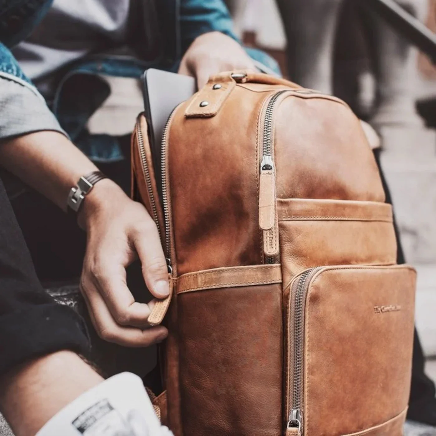 The Chesterfield Brand Austin Cognac Backpack C58.018431 - Image 9