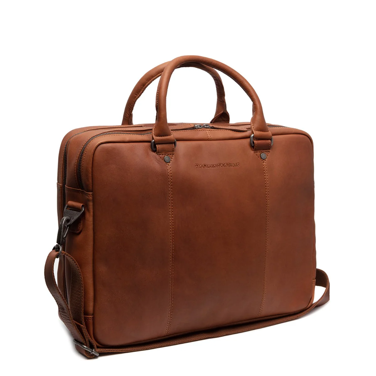 The Chesterfield Brand Boston Cognac Laptop Bag C40.108631 - Image 3