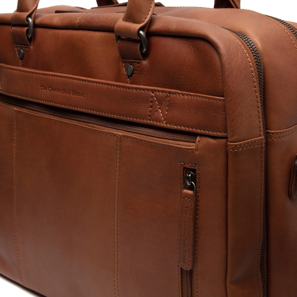 The Chesterfield Brand Boston Cognac Laptop Bag C40.108631 - Image 5