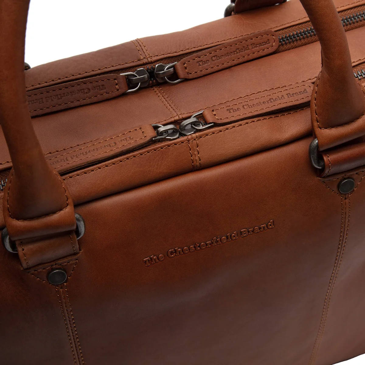 The Chesterfield Brand Boston Cognac Laptop Bag C40.108631 - Image 6