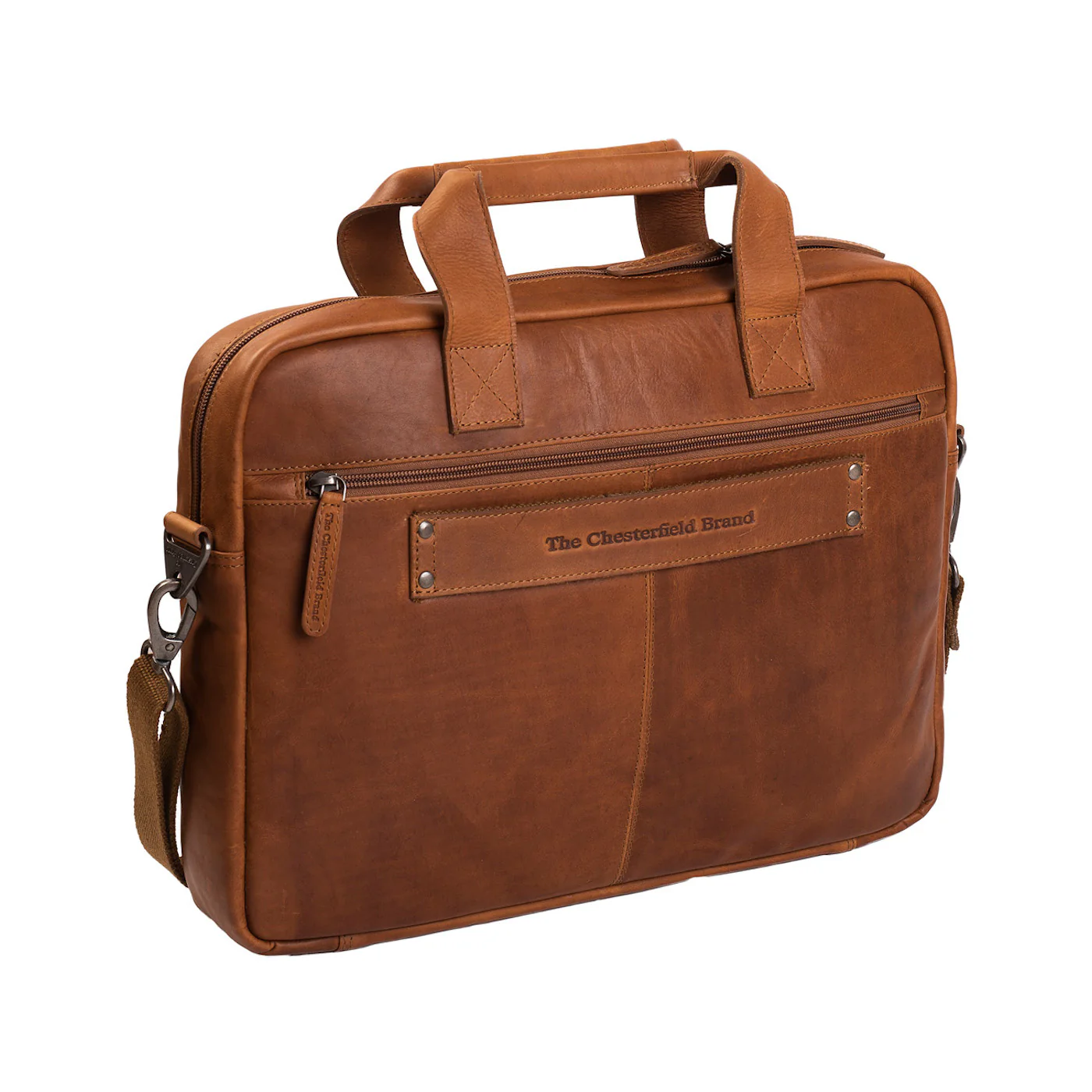 The Chesterfield Brand Calvi Cognac Laptop Bag C40.103331 - Image 3