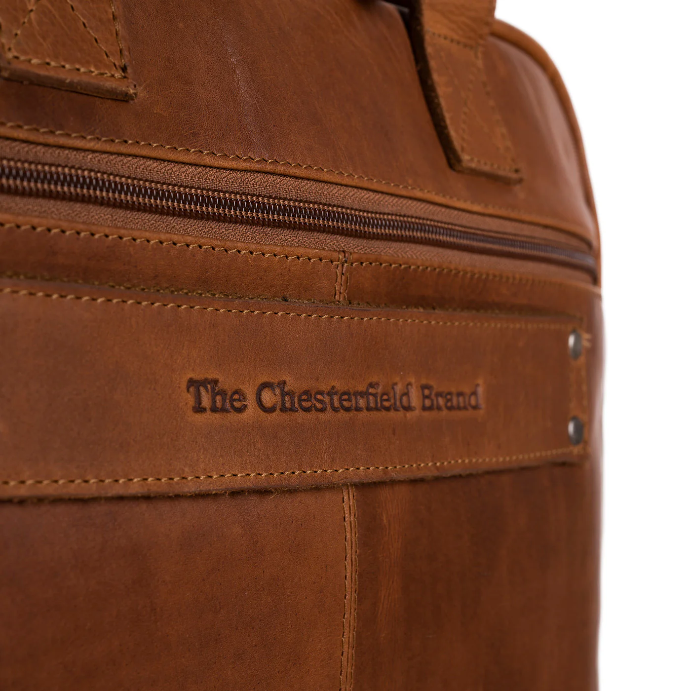 The Chesterfield Brand Calvi Cognac Laptop Bag C40.103331 - Image 4