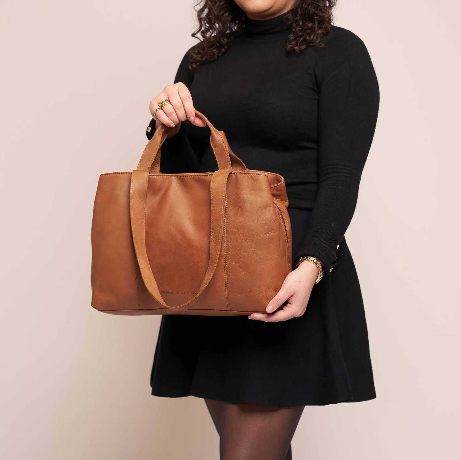 The Chesterfield Brand Gail Leather Cognac Shoulder Bag C48.098731 - Image 2