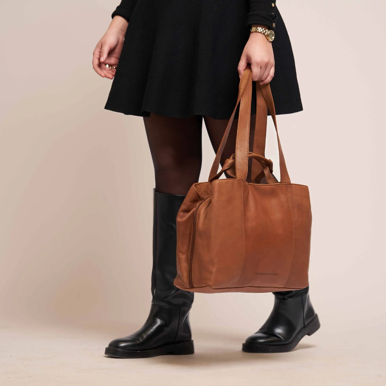 The Chesterfield Brand Gail Leather Cognac Shoulder Bag C48.098731 - Image 3