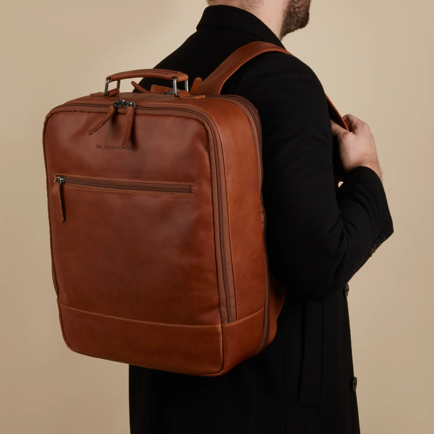 The Chesterfield Brand Jamaica Cognac Backpack C58.032631 - Image 2